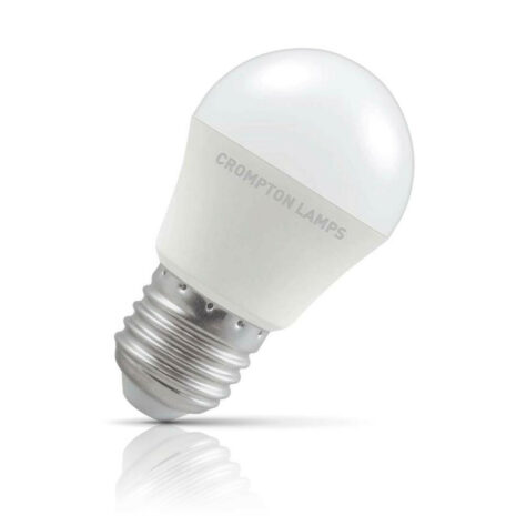 Crompton Golfball LED Light Bulb E27 4.9W (40W Eqv) Warm White Opal - 11519