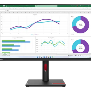 63D3GAT1UK Lenovo ThinkVision T32h-30 31.5" QHD USB-C Docking Monitor