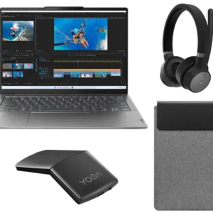 YOGABUNDLEUKI5 Lenovo Yoga Slim 6 14APU8 R5 8G 512G 11H + Yoga Mouse + Wireless ANC Headset + Yoga 14.5-inch Sleeve AMD Ryzen™ 5 7540U Processor (3.20 GHz up to 4.90 GHz)/Windows 11 Home 64/512 GB SSD M.2 2242 PCIe Gen4 TLC