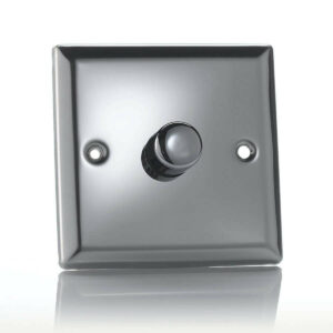Varilight LED Dimmer Switch V-Pro 120W 1 Gang Mirror Chrome - JCP401