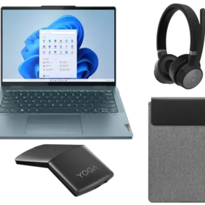 YOGABUNDLEUKI9 Lenovo Yoga 7 14ARB7 R5 8G 512G 11H + Yoga Mouse + Wireless ANC Headset + Yoga 14.5-inch Sleeve AMD Ryzen™ 5 6600U Processor (2.90 GHz up to 4.50 GHz)/Windows 11 Home 64/512 GB SSD M.2 2242 PCIe Gen4 TLC
