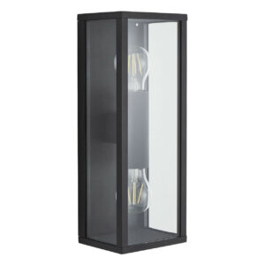 Zink CHINON Outdoor Panel 2 Light Box Lantern Black - ZN-38641-MBLK