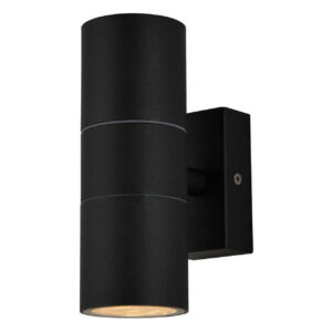 Zink LETO Outdoor Up and Down Wall Light Textured Black - ZN-20941-BLK