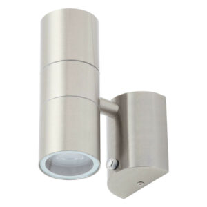 Zink Outdoor Up and Down Wall Light with Dusk Til Dawn Sensor Stainless Steel - ZN-34022-SST