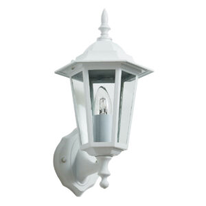 Zink LIBOURNE 6 Panel Outdoor Wall Lantern White - ZN-38605-WHT