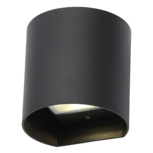 Zink MAUI 8W LED Outdoor Up and Down Wall Light Black - ZN-29995-BLK