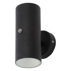 Zink 10W LED Outdoor Up and Down Wall Light with Dusk til Dawn Sensor Black - ZN-34555-BLK