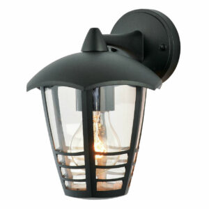 Zink PERDITA Outdoor Curved Wall Lantern Black - ZN-25463-BLK