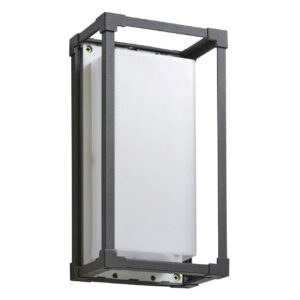 Zink PESSAC 18W LED Outdoor Frame Wall Light Black - ZN-38620-BLK