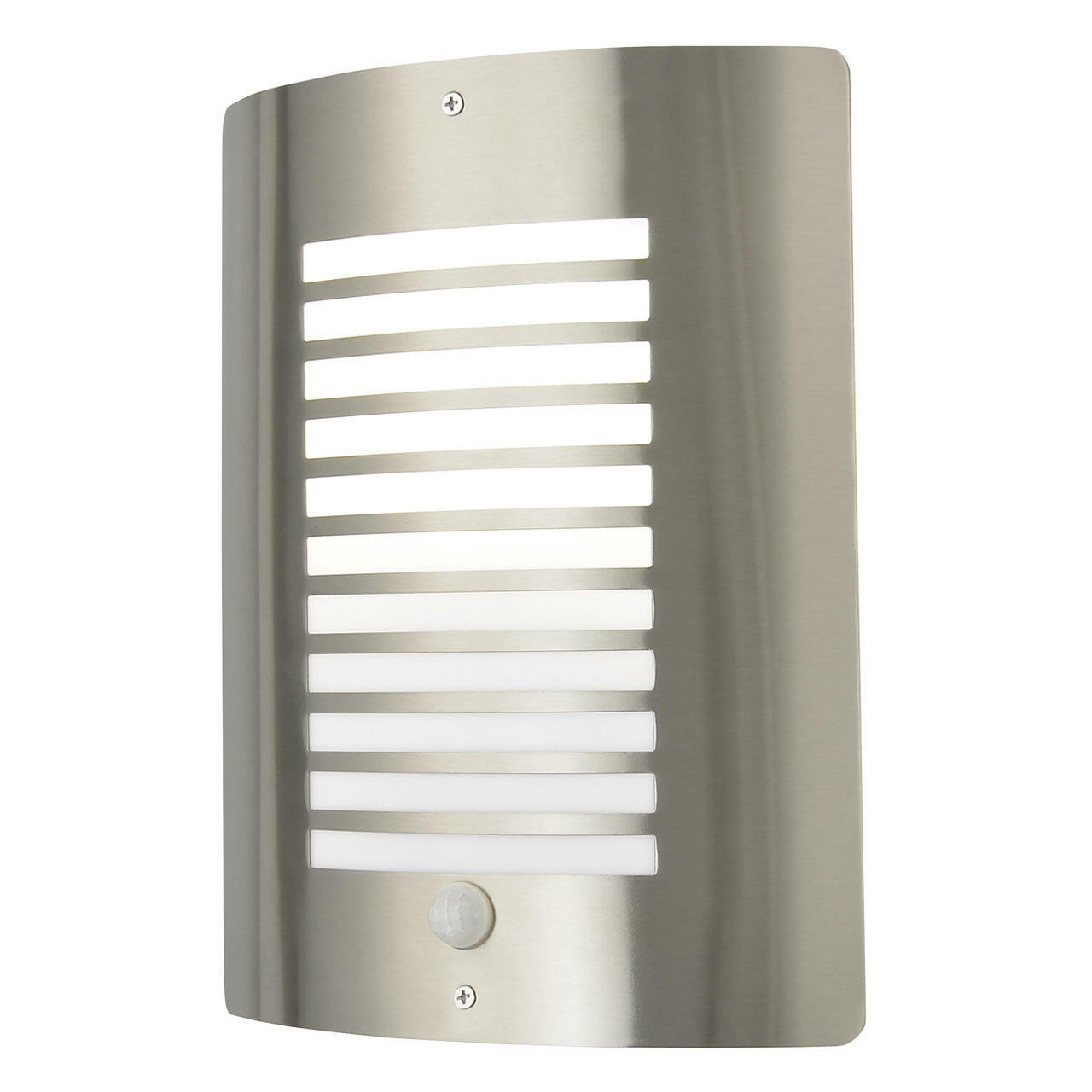Zink SIGMA Outdoor Slatted Wall Lantern with PIR Stainless Steel - ZN-28708-SST
